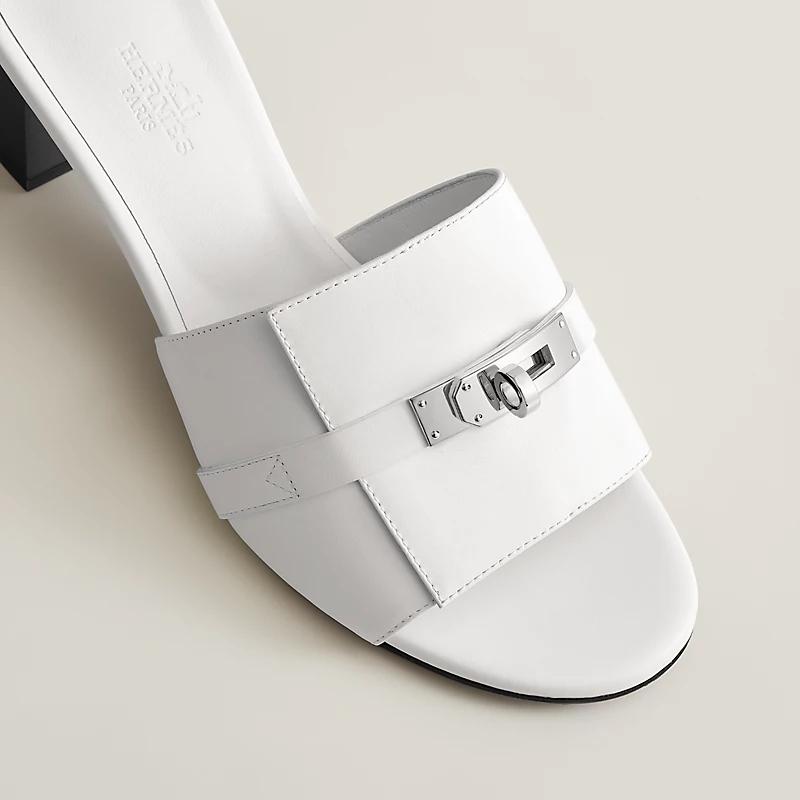 Giày Hermes Gigi 50 Sandal Nữ Trắng